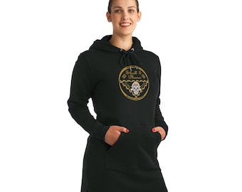 Skull & Phones Chic - your statement in hoodie dress form!