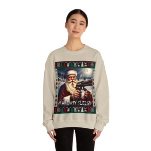 Go ahead Make my Sleigh. A Stylish Ode to Festive Rebellion. Sand