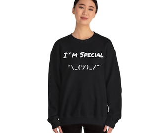 Black sweatshirt - I'm Special is your ticket to uniqueness!