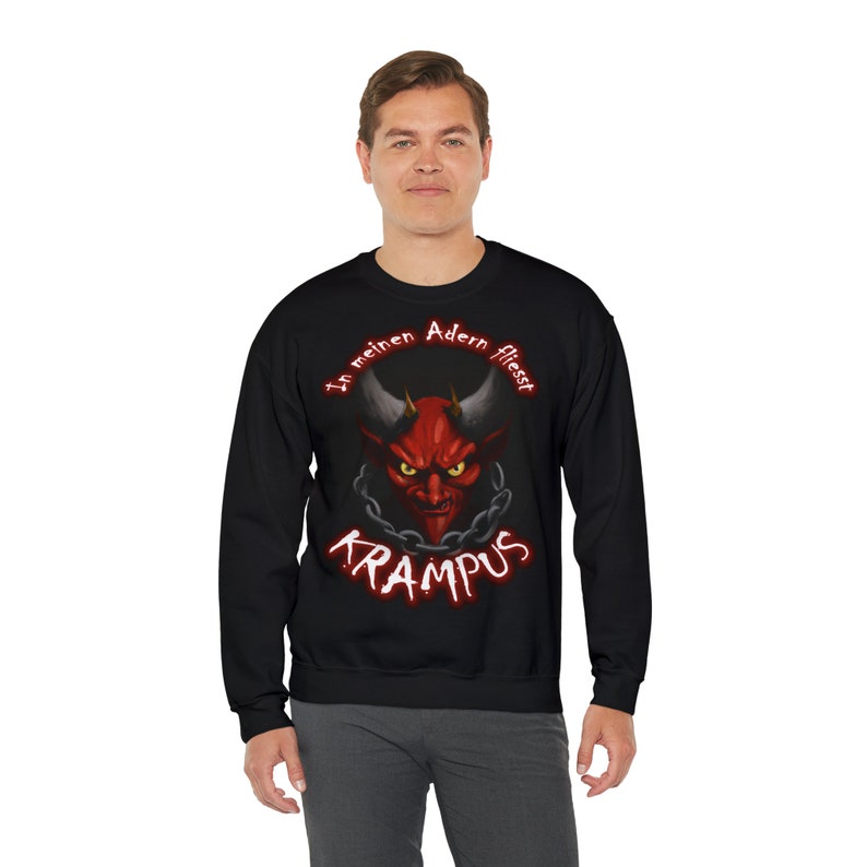 Krampus flows in my veins discover the ultimate Krampus sweater image 1