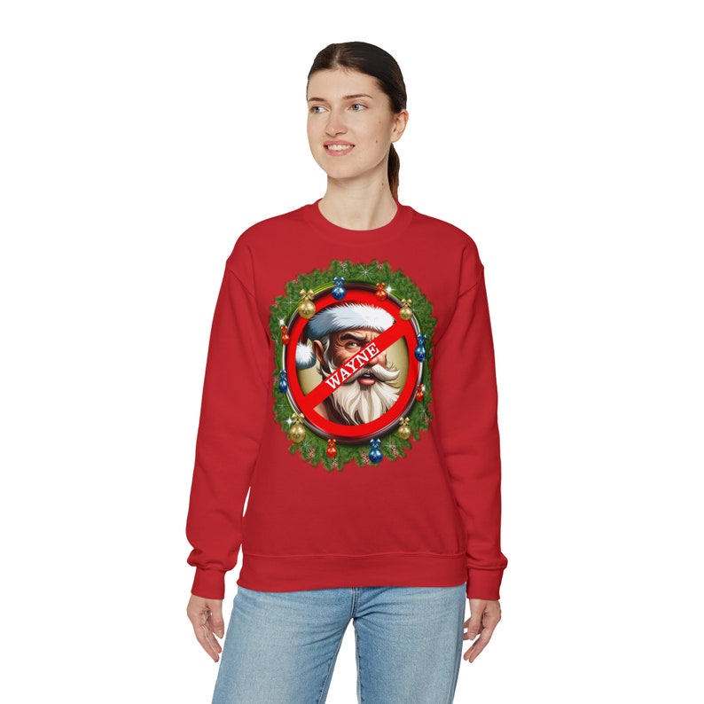 WAYNE The must-have sweatshirt for those who don't like Christmas Red