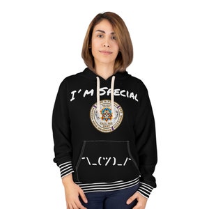 I'm Special Black unisex hoodie from Skull & Phones image 1