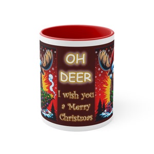 Festive Elegance: Unveiling the 'Oh Deer' Christmas Mug Where Tradition Meets Humor image 2