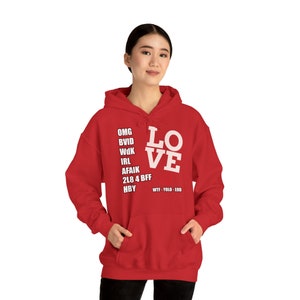 OMG WTF AFAIK this is the coolest hoodie ever Red