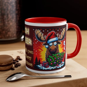 Festive Elegance: Unveiling the 'Oh Deer' Christmas Mug Where Tradition Meets Humor image 1
