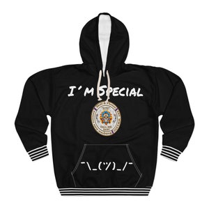 I'm Special Black unisex hoodie from Skull & Phones image 2