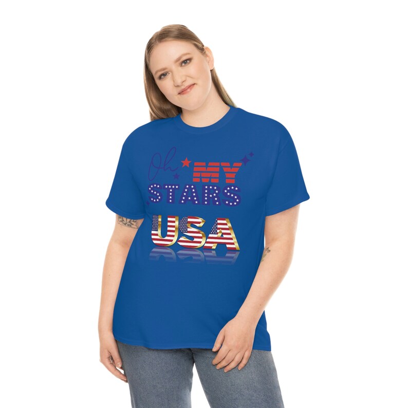 Oh my Stars Das USA T-Shirt für wahre Patrioten Royal