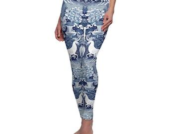 Entdecke zeitlose Eleganz mit der Toile de Jouy Leggings - Dein Stil, Deine Kunst, Deine Exklusivität!