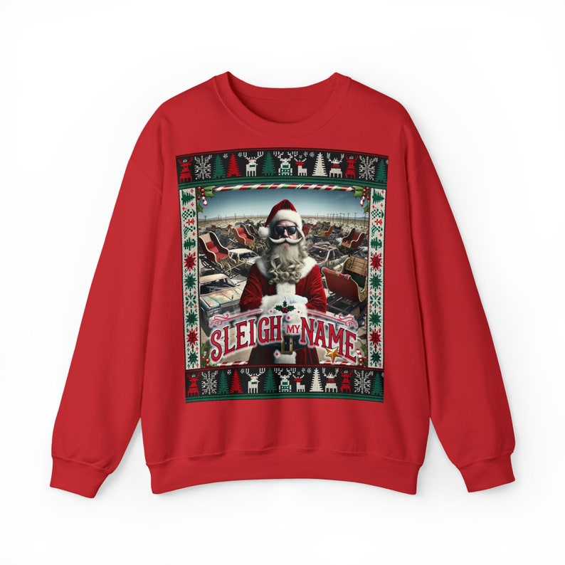 Sleigh my name. Christmas sweater 2.0: Where elegance meets irony. image 2