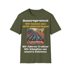 Farmers' protest T-shirt We won't let ourselves get down image 2