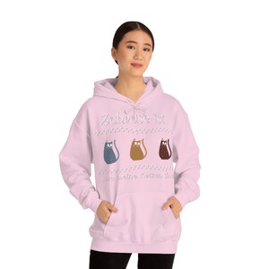 Unisex Hoodie Zuhause ist, wo meine Katzen sind. Bild 6