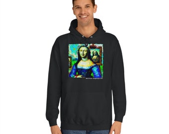 Chagall's AI Masterpiece Hoodie: The Mona Lisa like you've never seen her before!