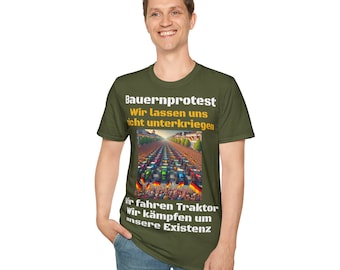 Farmers' protest T-shirt - We won't let ourselves get down