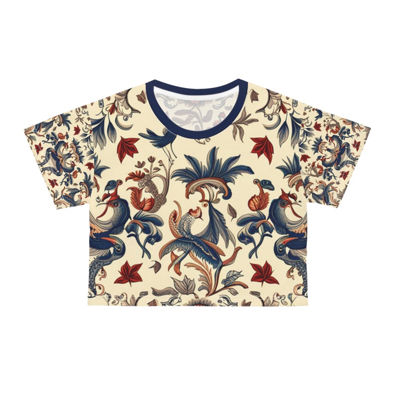 Discover the Toile de Jouy trend: the must-have women's crop t-shirt of the season image 6