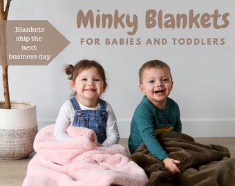 Minky Blankets for babies, minky baby blanket, baby boy, baby girl faux fur blanket, ultra soft baby blanket, minky toddler blanket