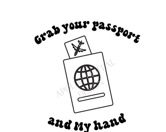 Blank Space Passport Travel SVG