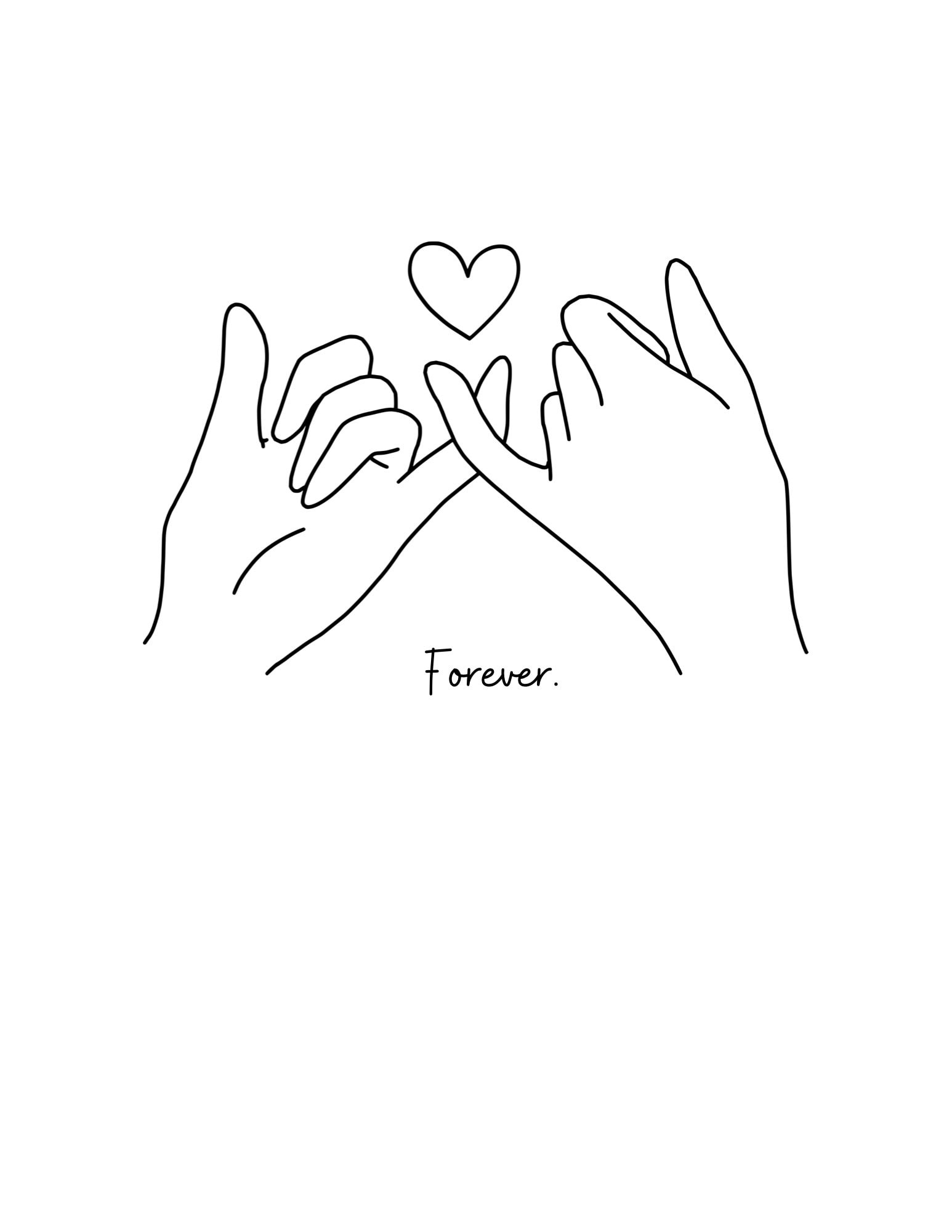 Korean Pinky Promise Drawing