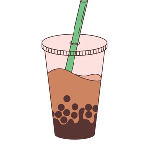 Boba Bubble Tea SVG