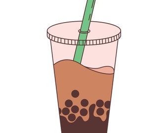 Boba Bubble Tea SVG