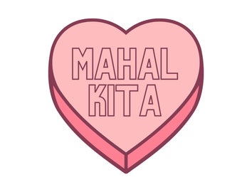 Mahal Kita Filipino Candy Heart SVG