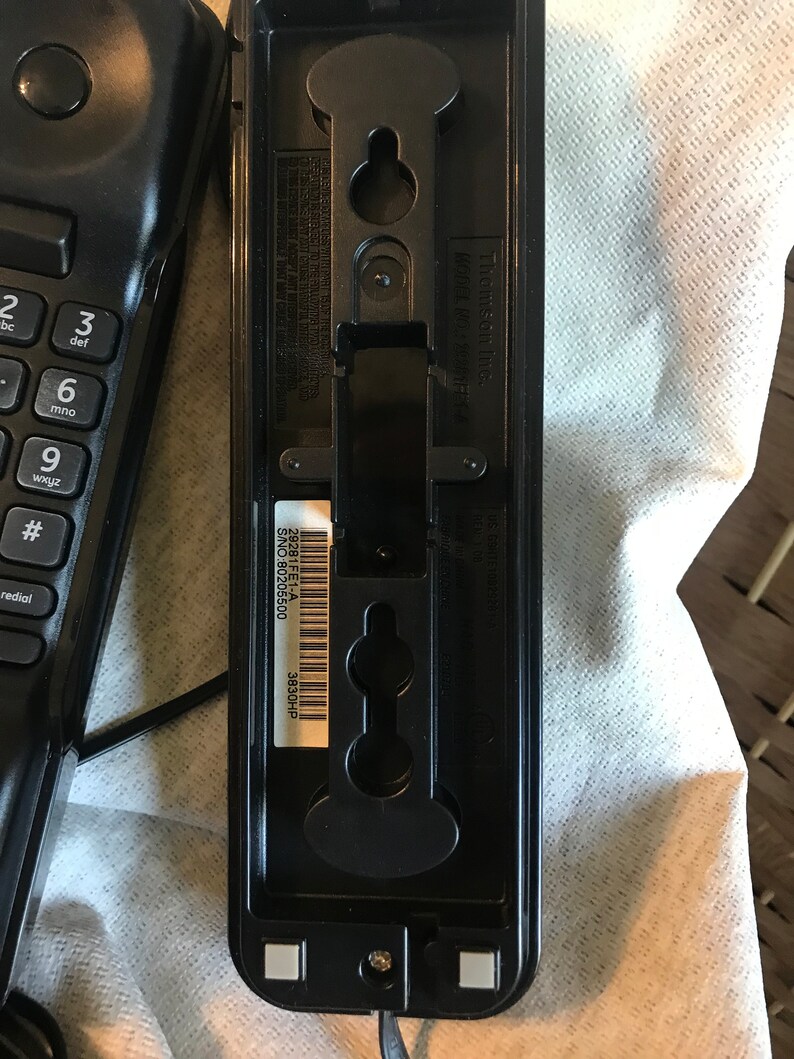 Black GE Landline Phone. Wall Mount or Table Top. Etsy