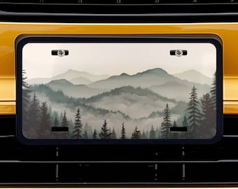 Great Smoky Mountains Vanity Plate, Appalachian car accessory, front license plate, Gift for boyfriend, father or wildlife enthusiast