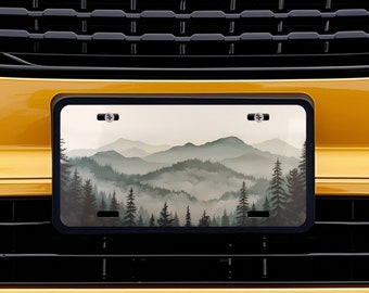 Great Smoky Mountains Vanity Plate, Appalachian car accessory, front license plate, Gift for boyfriend, father or wildlife enthusiast