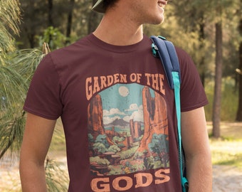 Garden of the Gods distressed retro t shirt | Celebrate the beauty of Colorado Springs