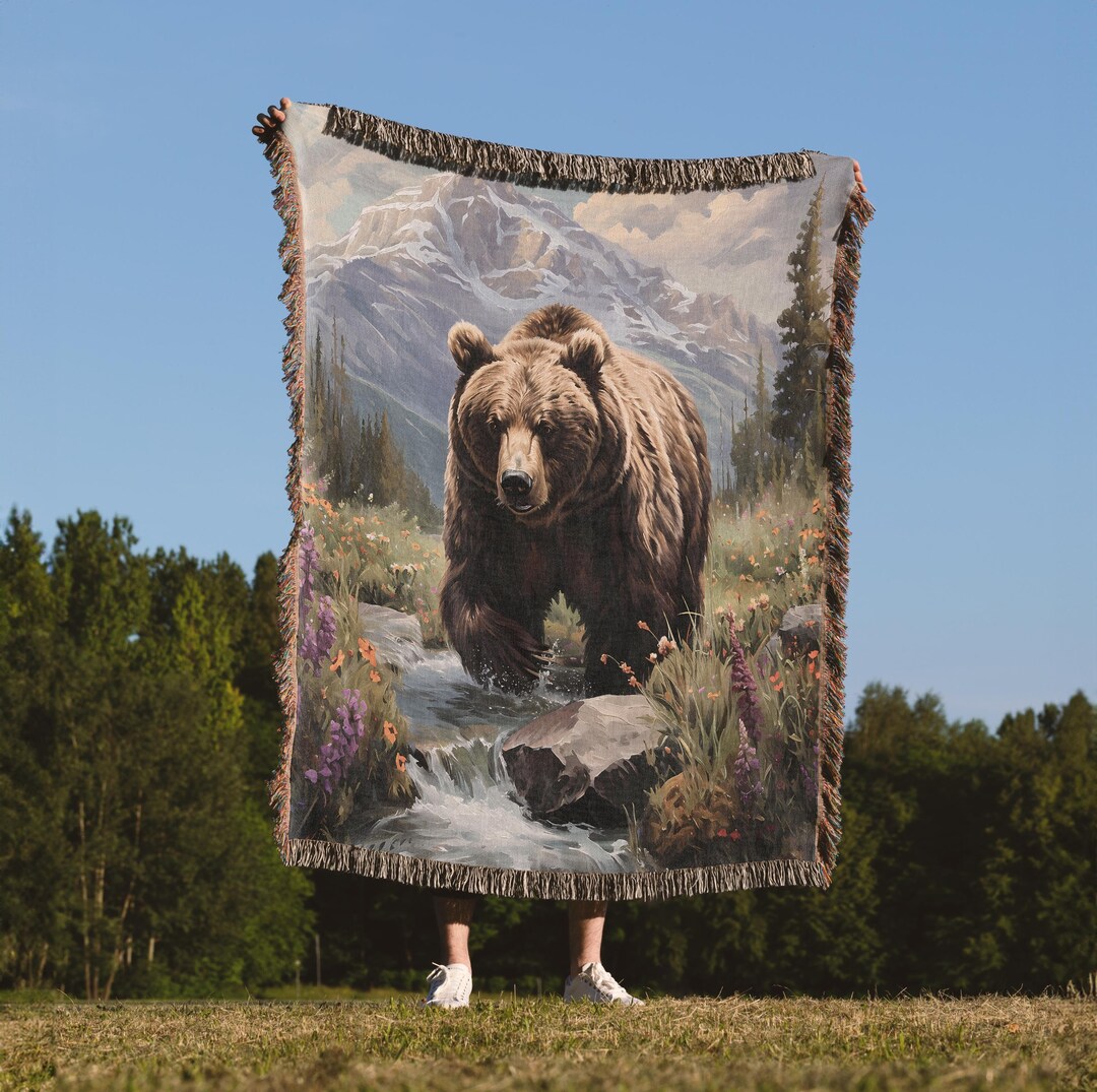 Big Bear Mountain Hooded Blanket