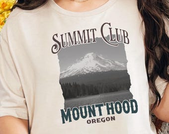 Mount Hood Oregon Summit Club T-Shirt, celebrate your climb in the Cascade Range, Oregon, peak bagging gift for climbers and hikers