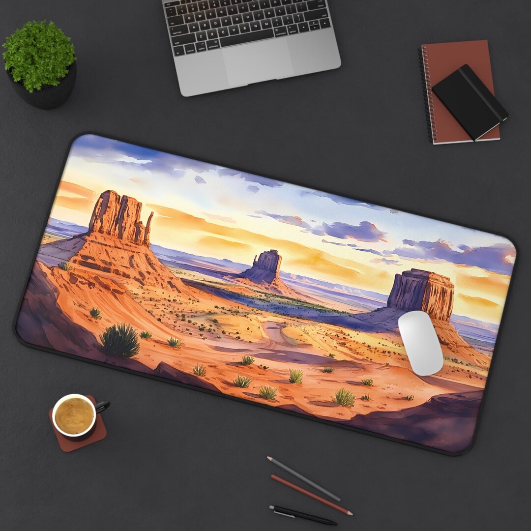 Monument Valley Desk Mat, Southwest Arizona Utah Home Office Decor ...