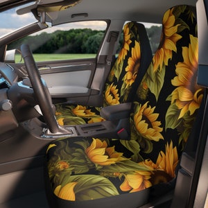 Sunflower Car Seat Covers | Protect your interior with this car accessory