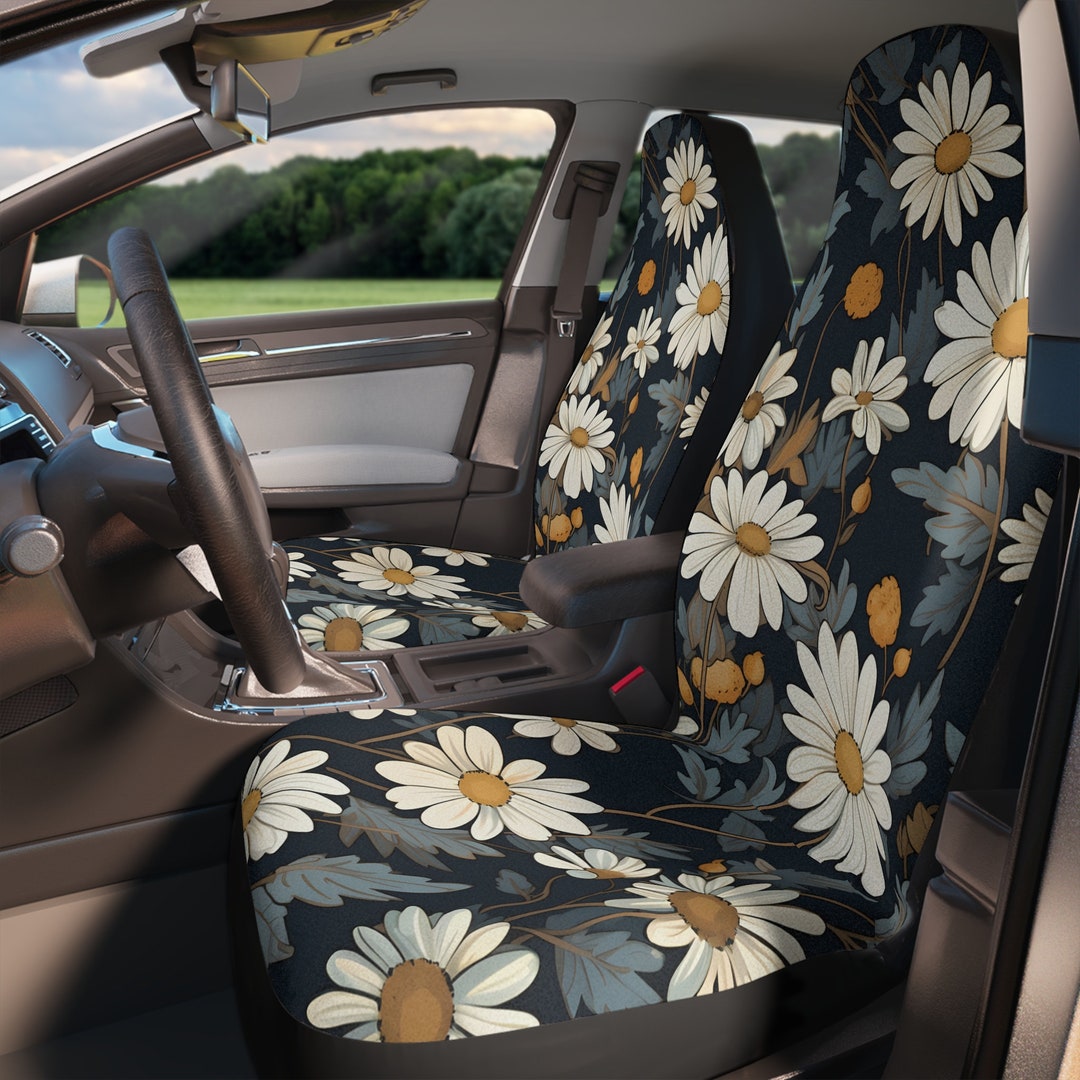 Boho Daisy Car Seat Covers Protect Your Interior With This Car Accessory Etsy