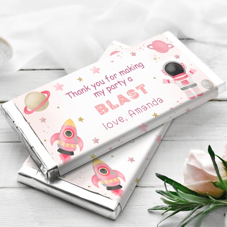Editable Space Chocolate Wrapper Outer Space Chocolate Bar Wrap ...