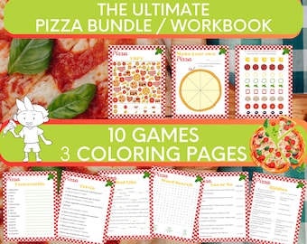 Pizza Game Pizza Birthday Party Pizza Games Kids Birthday Games Pizza Party Games Pizza Party Bingo Kids Birthday Pizza Activity Birthday