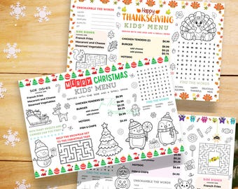 3 Menus de Fêtes