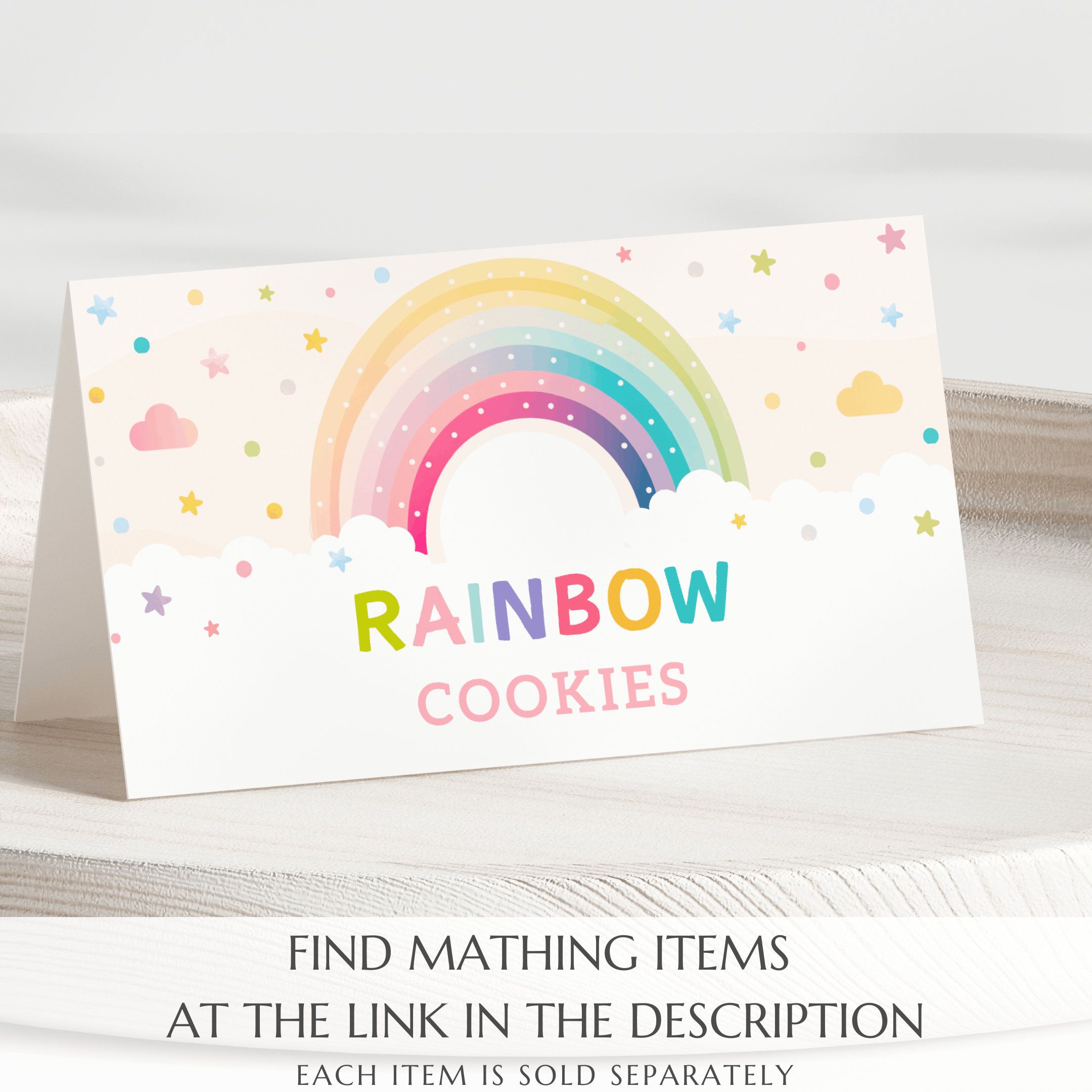 Cartoline Di Ringraziamento Arcobaleno Personalizzate Bambini Foto Note - Foto 8