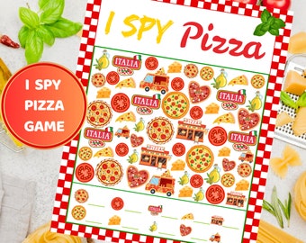 I Spy Pizza Party Game Kids Birthday Games Pizza Party Activities Kids I Spy Birthday Party Game Pizza Activity Birthday Kids Pizza Games