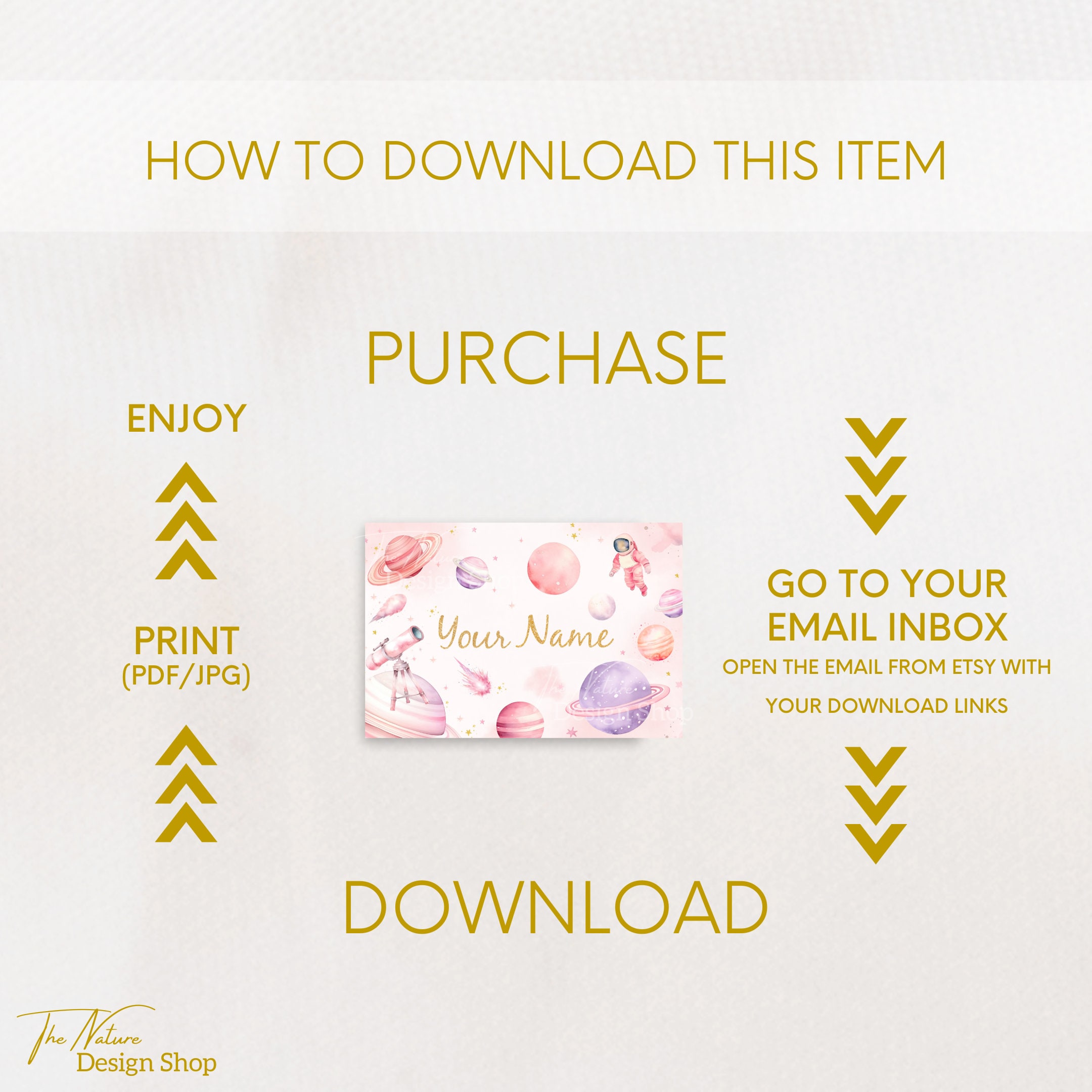 Space Girl Nursery Decor Space Watercolor Print Space Nursery Print