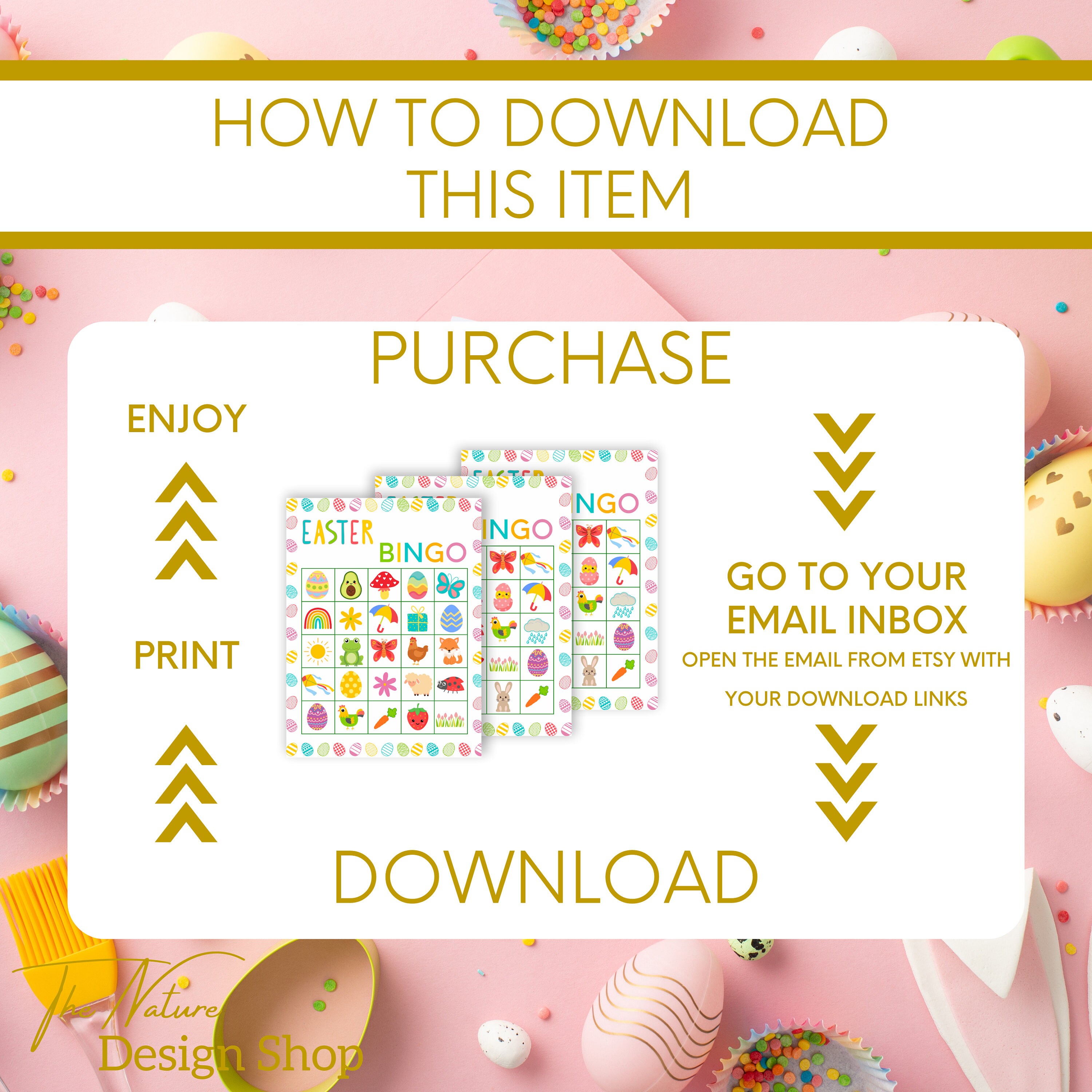 Easter Bingo Game Kids Easter Activity Printable Easter Game Kids Bingo ...