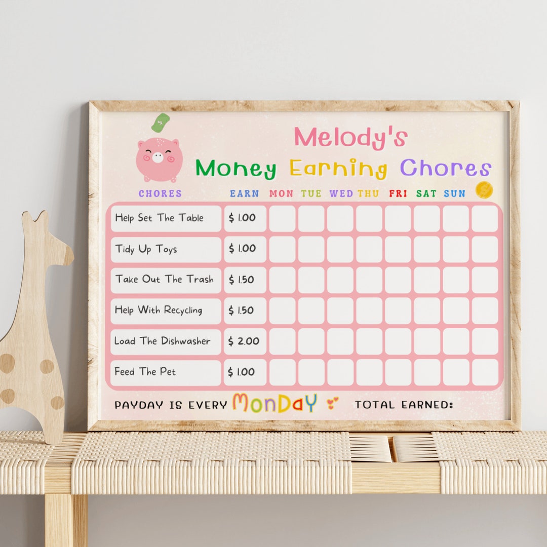 kids-money-chart-kids-pocket-money-chart-earn-money-chore-etsy