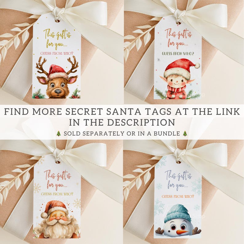 Invito a Babbo Natale segreto Invito a Babbo Natale segreto Invito a scambio regali per Babbo Natale segreto Invito alla festa di Babbo Natale segreto Invito a scambio regali 003 immagine 7