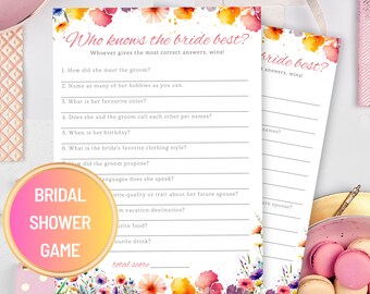 Wie kent de bruid Beste bruidsdouchespel Wilde bloemen bruidsdouchespellen Parendouchespel Ik doe spellen Bruidsfeest We zijn verloofd TN5