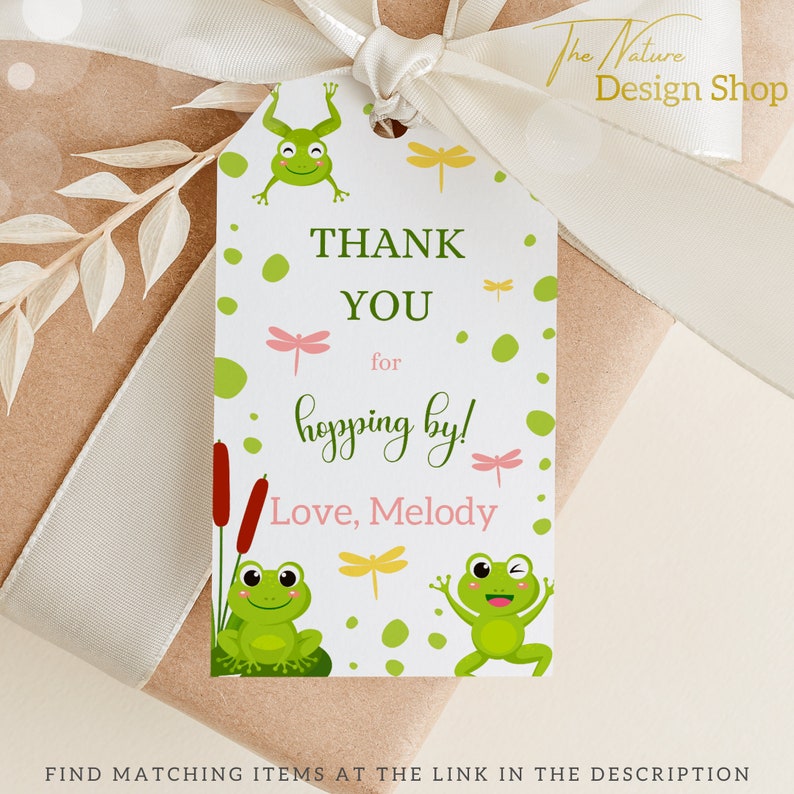 EDITABLE Frog Food Labels Frog Birthday Name Tags Frog Birthday ...