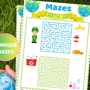 Earth Day Game Earth Day Msze Printable Games Kids Earth Day Activity Kids Earth Day Party Earth Day Classroom Activity Ecology Recycling