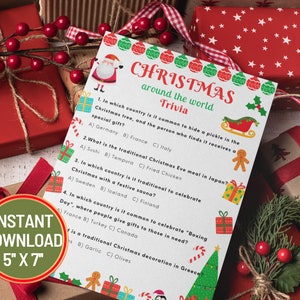 Christmas Game Xmas Game Christmas Party Printable Games Christmas Trivia Game Xmas Zoom Games Office Christmas Family Game Classroom Game