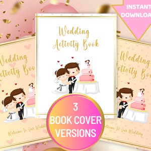 Kinderhochzeit Aktivitätsbuch Hochzeit Kinderhochzeitsgeschenk Kinderhochzeitstischaktivitäten Hochzeit Färbung Kinderhochzeitsbevorzugungen Kinderhochzeitsbox