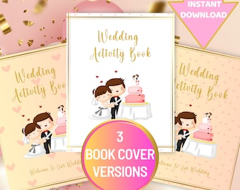 Libro di attività per matrimonio per bambini Matrimonio Regalo di nozze per bambini Attività per la tavola di matrimonio per bambini Colorazione per matrimonio Bomboniere per matrimonio per bambini Scatola per matrimonio per bambini