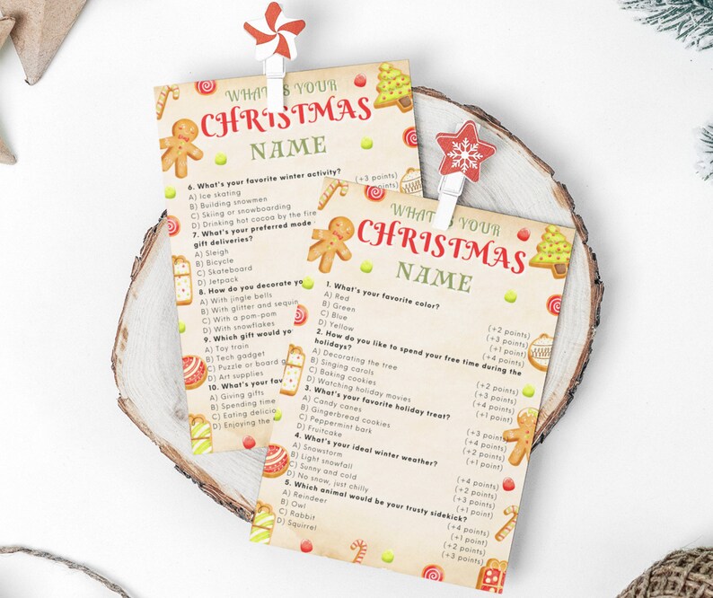 What is Your Christmas Name Game Xmas Party Games Classroom Zoom Games ...