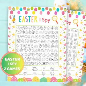 I Spy Easter I Spy Game Easter Game Printable Easter Activity For Kids and Adults Easter Party Game Easter Family Game Easter Classroom Game
